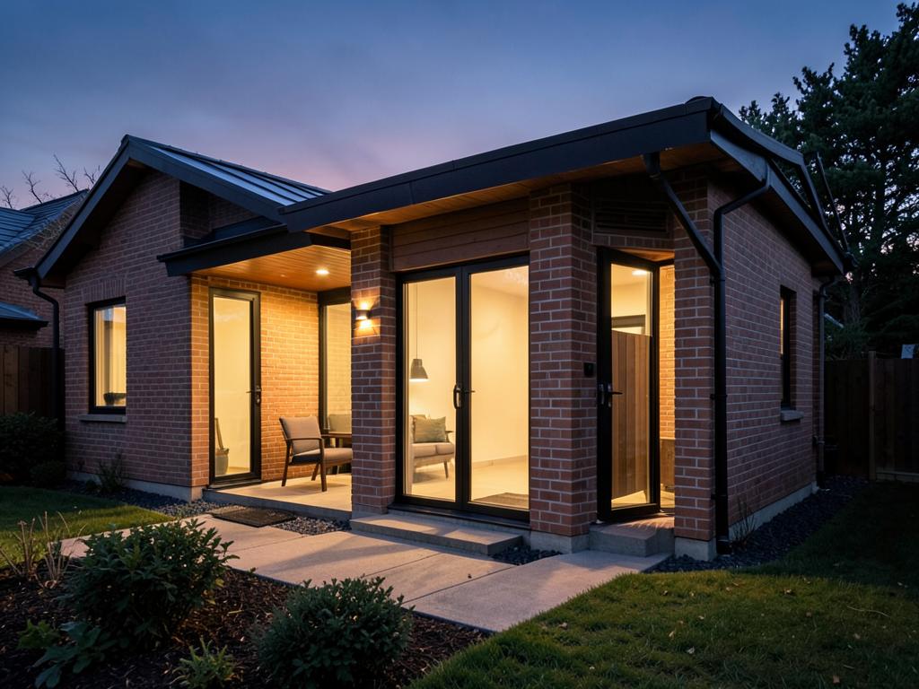 Garden Cottage for a Small Family in Hillside